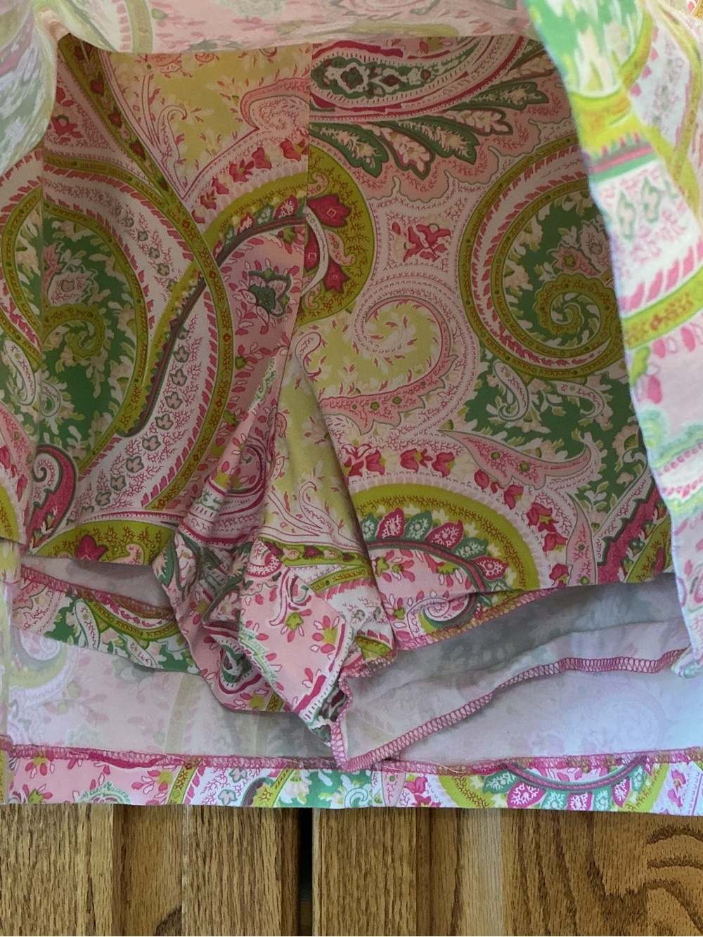 Larry Levine Paisley Mini Skort Y2K Size 10 - Picture 3 of 5
